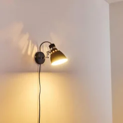 hofstein Applique murale Stranderott Noir, 1 lumière