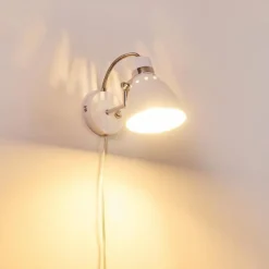 hofstein Applique murale Stranderott Chrome, Blanc, 1 lumière* Appliques