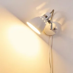 hofstein Applique murale Stranderott Chrome, Blanc, 1 lumière* Appliques