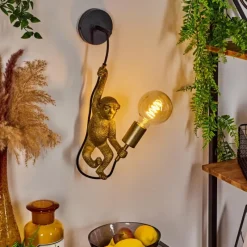 Luminaires Orientaux-hofstein Applique murale Suardi Or, Noir, 1 lumière