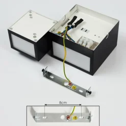 hofstein Applique murale Sumina LED Noir, 1 lumière* Appliques