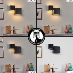 hofstein Applique murale Sumina LED Noir, 1 lumière* Appliques