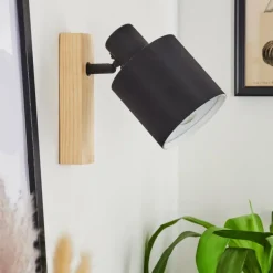 Lampes En Tissu-hofstein Applique murale Sumlili Écru, Noir, 1 lumière