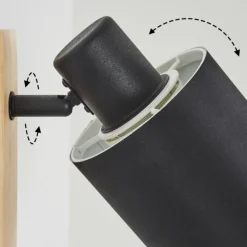 Lampes En Tissu-hofstein Applique murale Sumlili Écru, Noir, 1 lumière