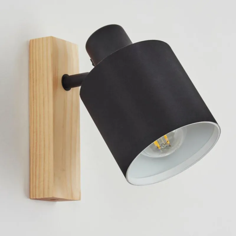 Lampes En Tissu-hofstein Applique murale Sumlili Écru, Noir, 1 lumière