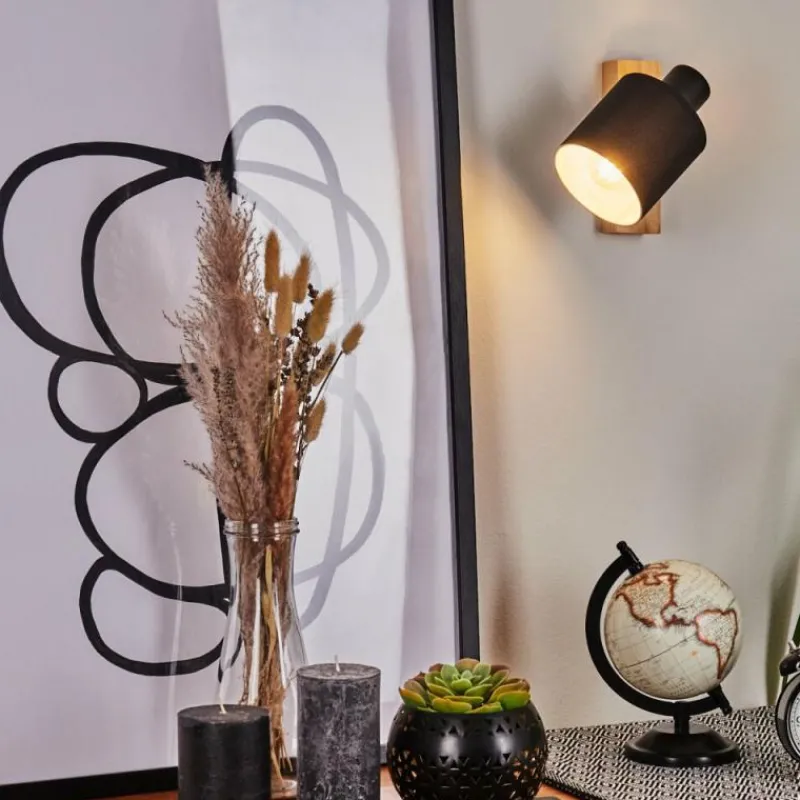 Lampes En Tissu-hofstein Applique murale Sumlili Écru, Noir, 1 lumière