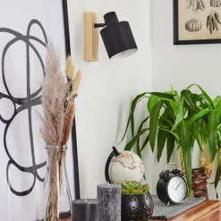 Lampes En Tissu-hofstein Applique murale Sumlili Écru, Noir, 1 lumière