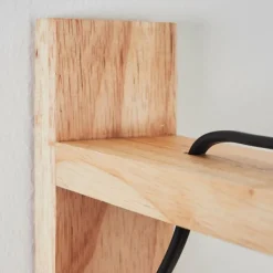 Lampes Vintages & Rétros-hofstein Applique murale Sunnyvale Bois clair, 1 lumière