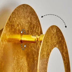 Lampes Dorées-hofstein Applique murale Sunrise LED Or, 1 lumière