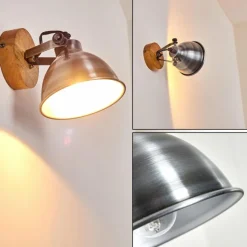 Lampes Industrielles-hofstein Applique murale Svanfolk Bois clair, 1 lumière