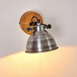Lampes Industrielles-hofstein Applique murale Svanfolk Bois clair, 1 lumière