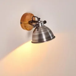 Lampes Industrielles-hofstein Applique murale Svanfolk Bois clair, 1 lumière