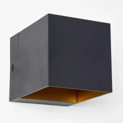 Lampes Dorées-hofstein Applique murale Svanskog Noir doré, 1 lumière