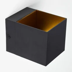 Lampes Dorées-hofstein Applique murale Svanskog Noir doré, 1 lumière