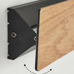 hofstein Applique murale Syar LED Noir, 1 lumière