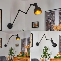 hofstein Applique murale Tablazos Noir, 1 lumière