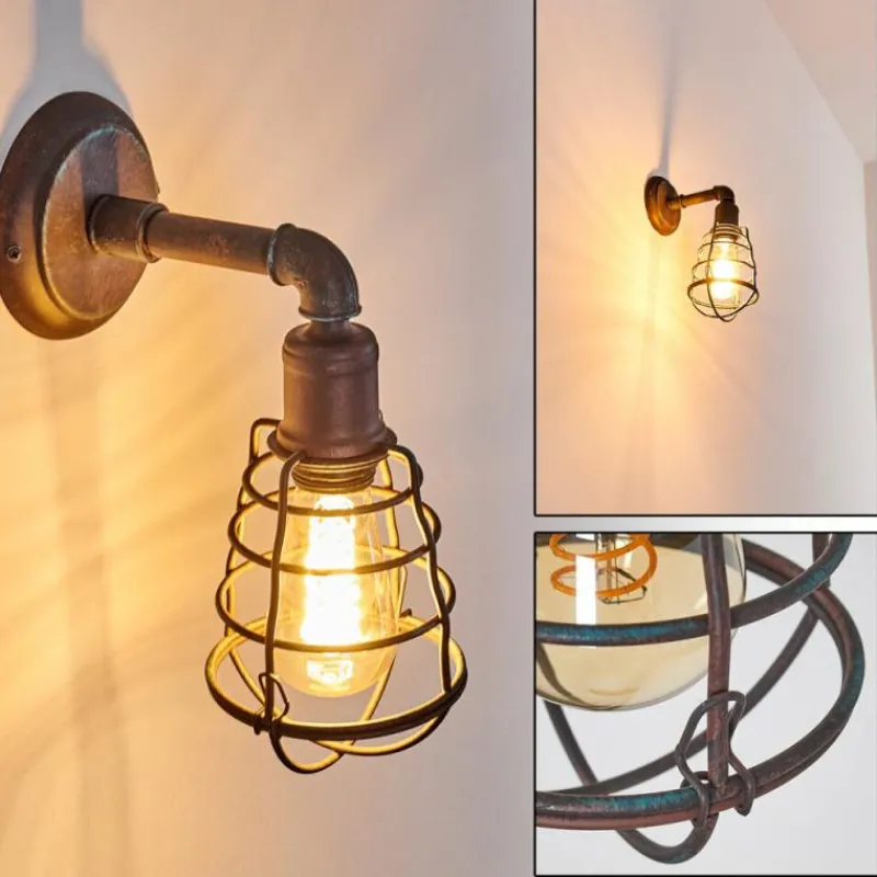 Lampes Industrielles-hofstein Applique murale Taggia Rouille, 1 lumière
