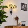 Lampes Vintages & Rétros-hofstein Applique murale Tambo Noir, 2 lumières