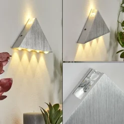 hofstein Applique murale Tapurai LED Argenté, 1 lumière