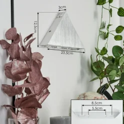 hofstein Applique murale Tapurai LED Argenté, 1 lumière