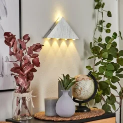 hofstein Applique murale Tapurai LED Argenté, 1 lumière