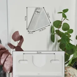 hofstein Applique murale Tapurai LED Argenté, 1 lumière