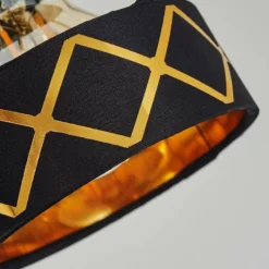 Lampes En Tissu-hofstein Applique murale Tarasp Noir, 1 lumière