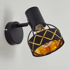 Lampes En Tissu-hofstein Applique murale Tarasp Noir, 1 lumière