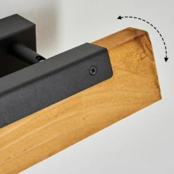 Luminaires Scandinaves-hofstein Applique murale Teira LED Noir, 1 lumière