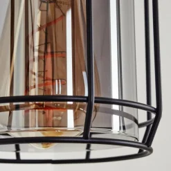 Suspension Verre Fumé-hofstein Applique murale Thusis Noir, 1 lumière