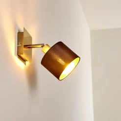 Lampes En Tissu-hofstein Applique murale Tibro Nickel mat, 1 lumière