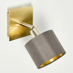 Lampes En Tissu-hofstein Applique murale Tibro Nickel mat, 1 lumière