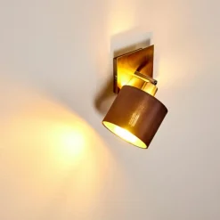 Lampes En Tissu-hofstein Applique murale Tibro Nickel mat, 1 lumière