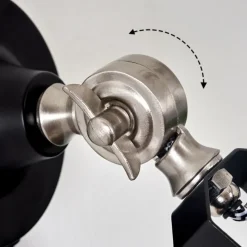 hofstein Applique murale Tilton Nickel mat, Noir, 1 lumière