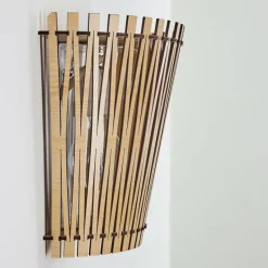 Lampes Vintages & Rétros-hofstein Applique murale Timmele Bois clair, 1 lumière
