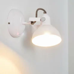 Lampes Industrielles-hofstein Applique murale Tina Blanc, 1 lumière