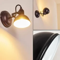 hofstein Applique murale Tina Noir, 1 lumière