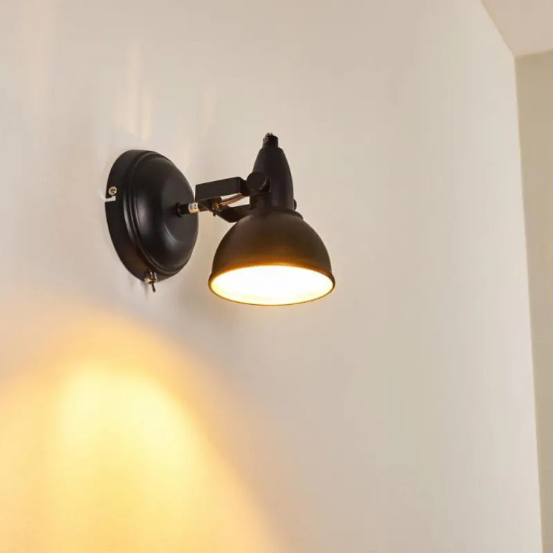 Lampes Industrielles-hofstein Applique murale Tina Noir, 1 lumière