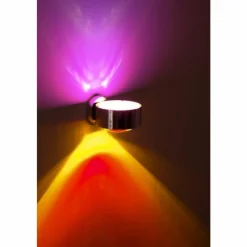 Lampe Design-Top Light Applique murale PukMaxxWall LED Chrome, 2 lumières