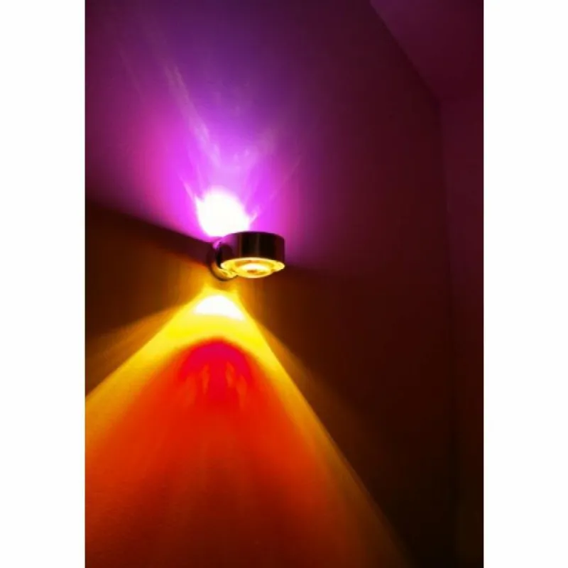 Lampe Design-Top Light Applique murale PukMaxxWall LED Chrome, 2 lumières