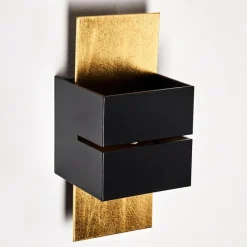 Lampes Dorées-hofstein Applique murale Tora Noir doré, 1 lumière