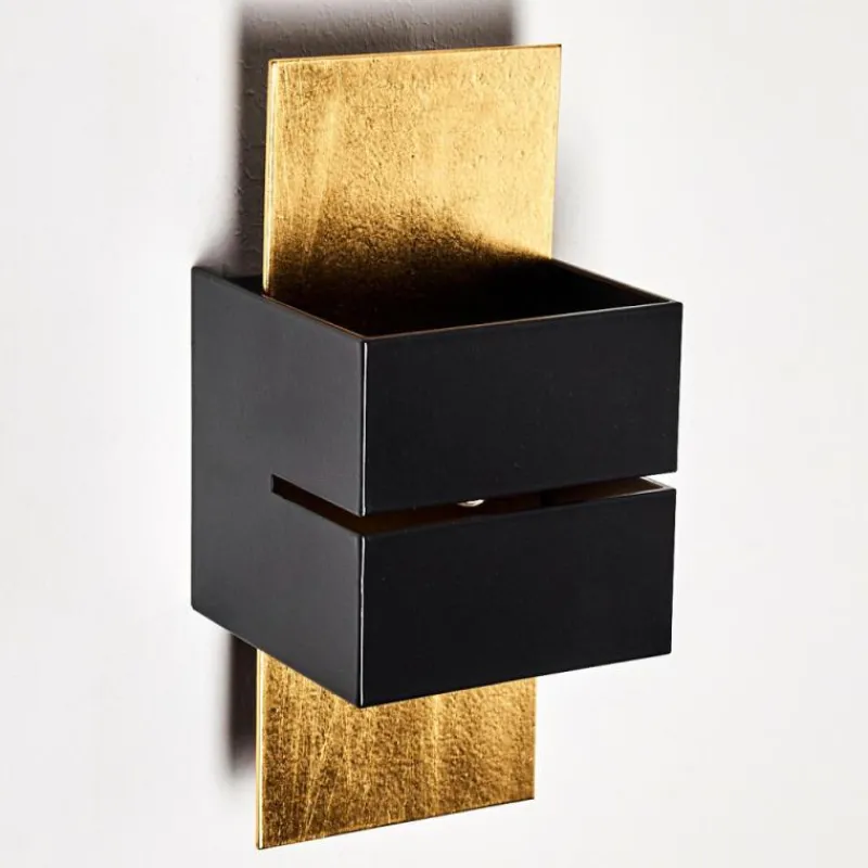Lampes Dorées-hofstein Applique murale Tora Noir doré, 1 lumière