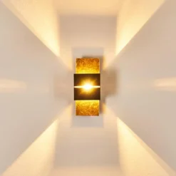 Lampes Dorées-hofstein Applique murale Tora Noir doré, 1 lumière