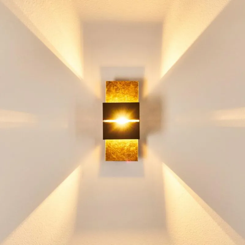 Lampes Dorées-hofstein Applique murale Tora Noir doré, 1 lumière