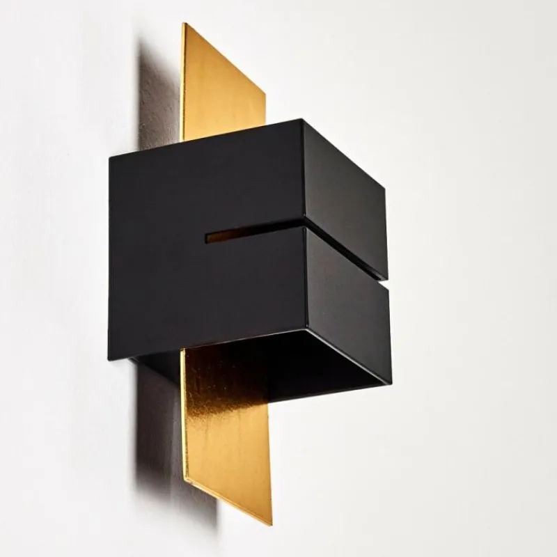 Lampes Dorées-hofstein Applique murale Tora Noir doré, 1 lumière