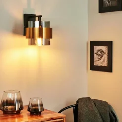 hofstein Applique murale Traak Noir, 1 lumière