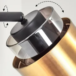 Suspension Verre Fumé-hofstein Applique murale Traak Noir, 1 lumière