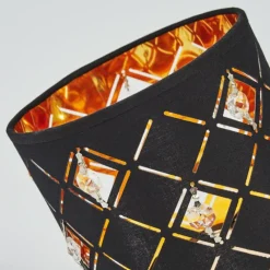 Lampes En Tissu-hofstein Applique murale Trasancos Noir, 1 lumière