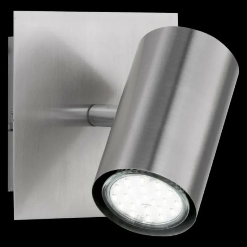 Luminaires Trio Applique murale Trio 8024 Acier inoxydable, Nickel mat, 1 lumière* Spots Et Projecteurs