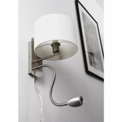 Lampes En Tissu-Luminaires Trio Applique murale Trio 2711 LED Chrome, Nickel mat, 2 lumières